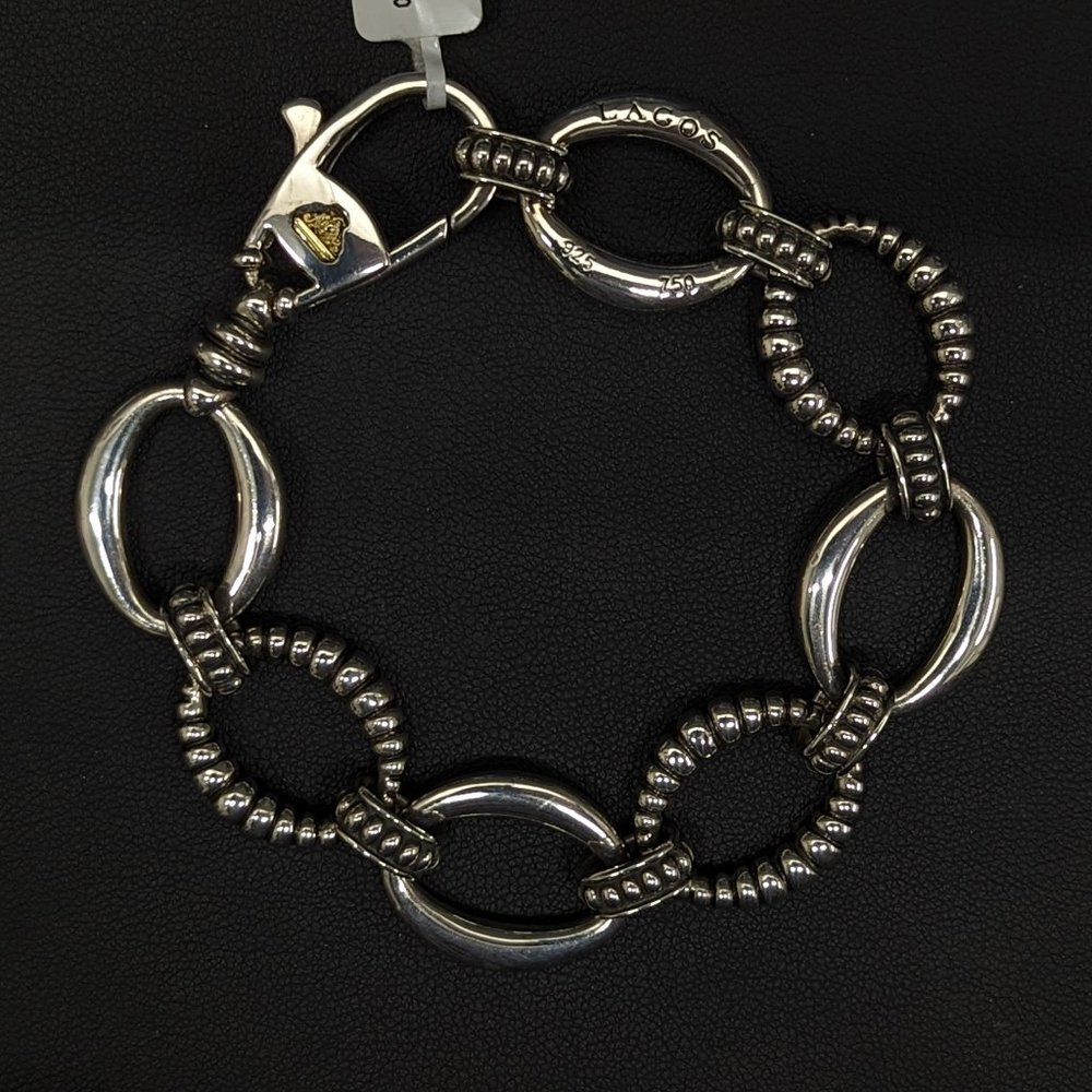 SOLD!! LAGOS Sterling Silver Link Bracelet